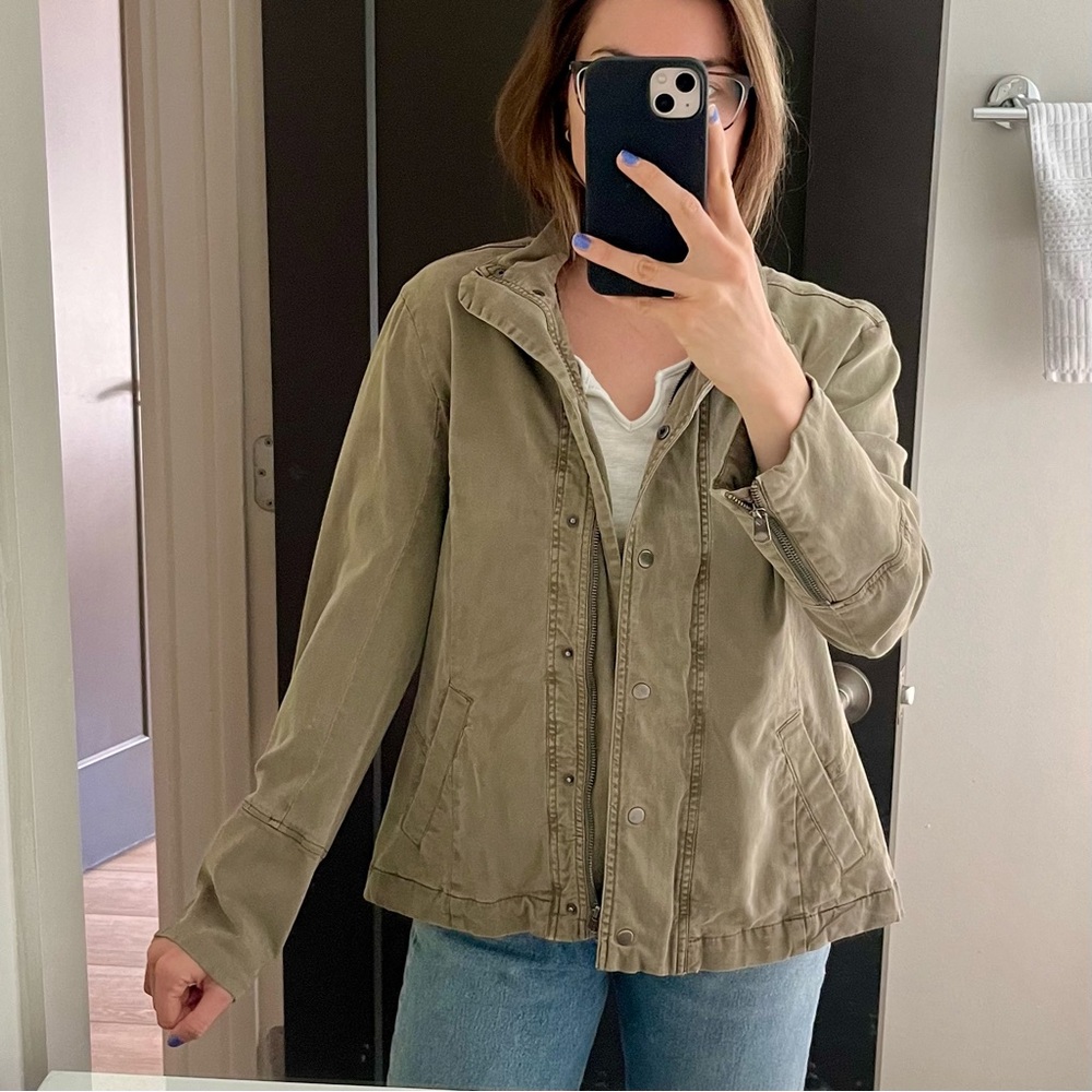 Lucky Brand Army Green Fatigue Jacket Size Small
